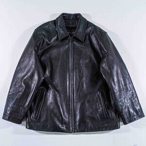 Vintage Wilson Leather Lambskin Bomber Jacket Large L Genuine Leather Soft Y2K